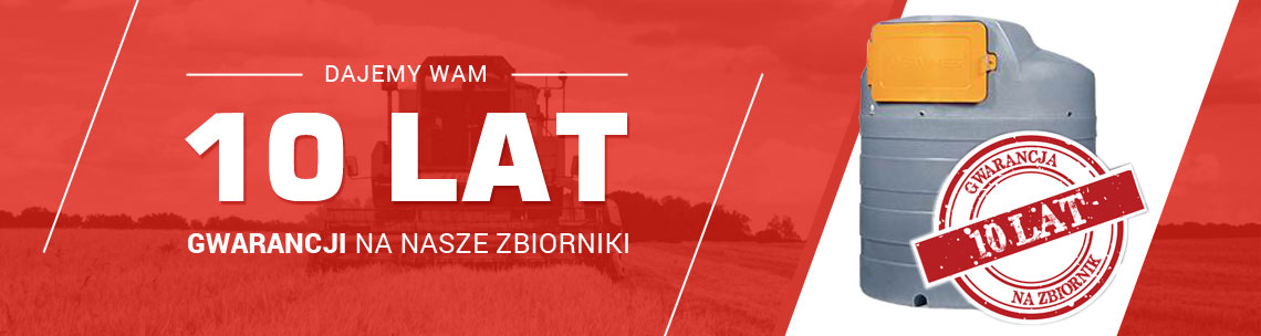 gwarancja na zbiorniki na paliwo